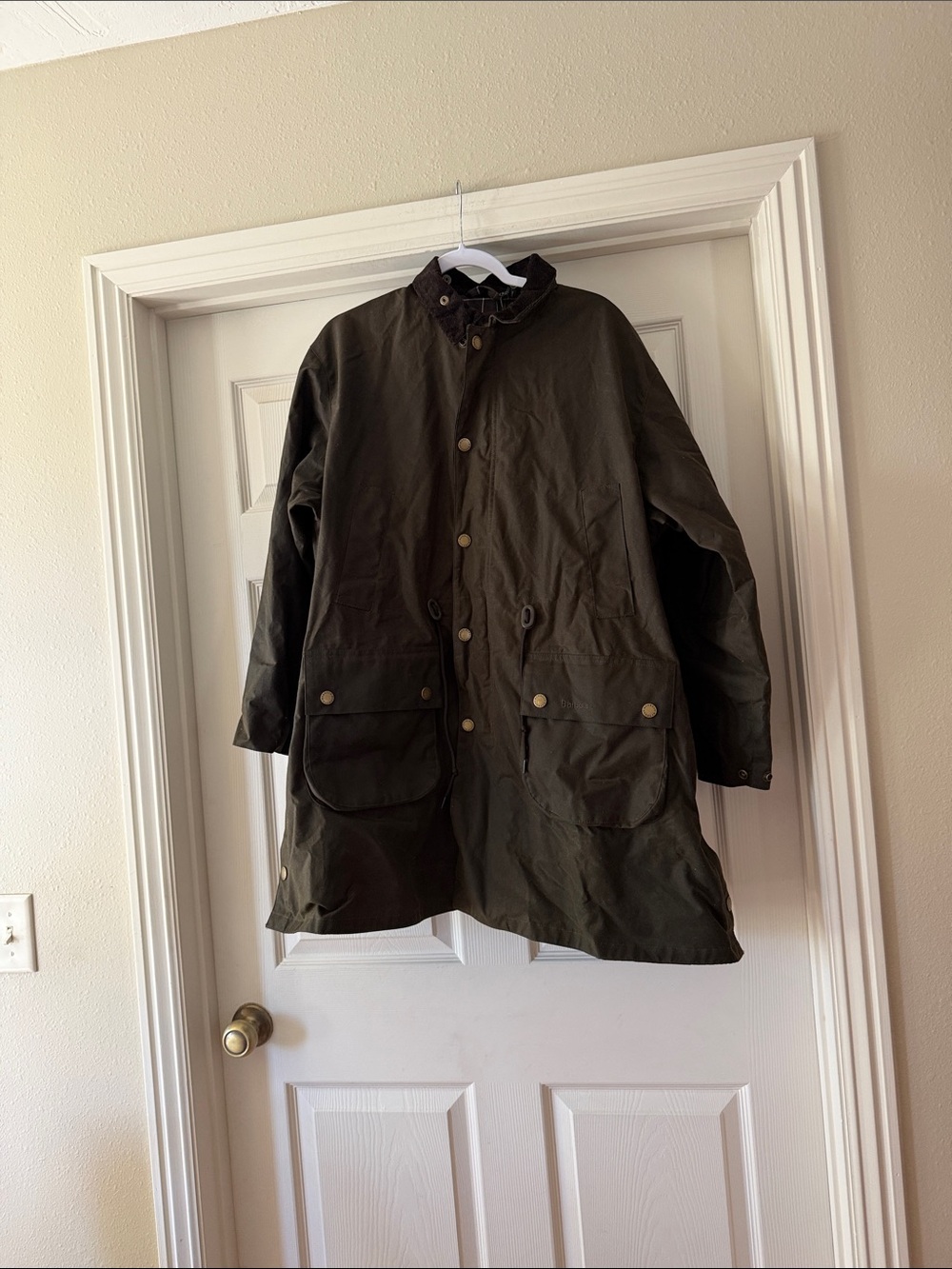 Barbour Olive Green Military Field Jacket Sz S. NWT